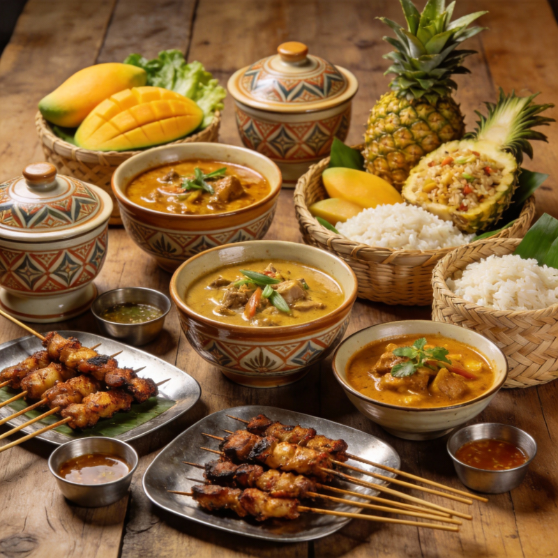 热带风味美食盛宴图片