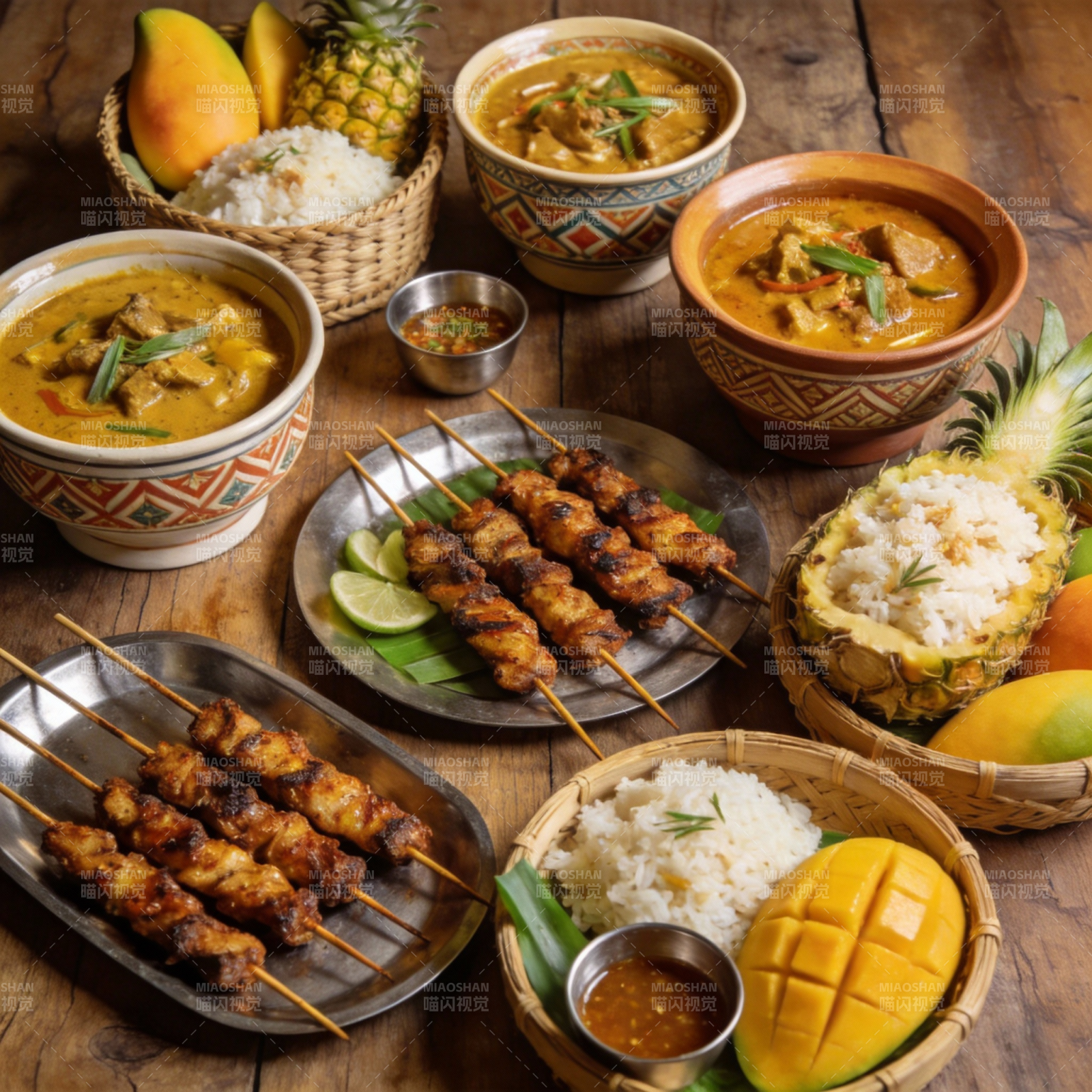 热带风味美食盛宴图片