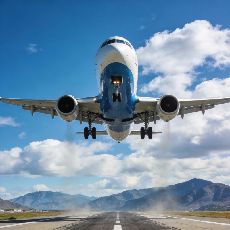 飞机起飞瞬间图片