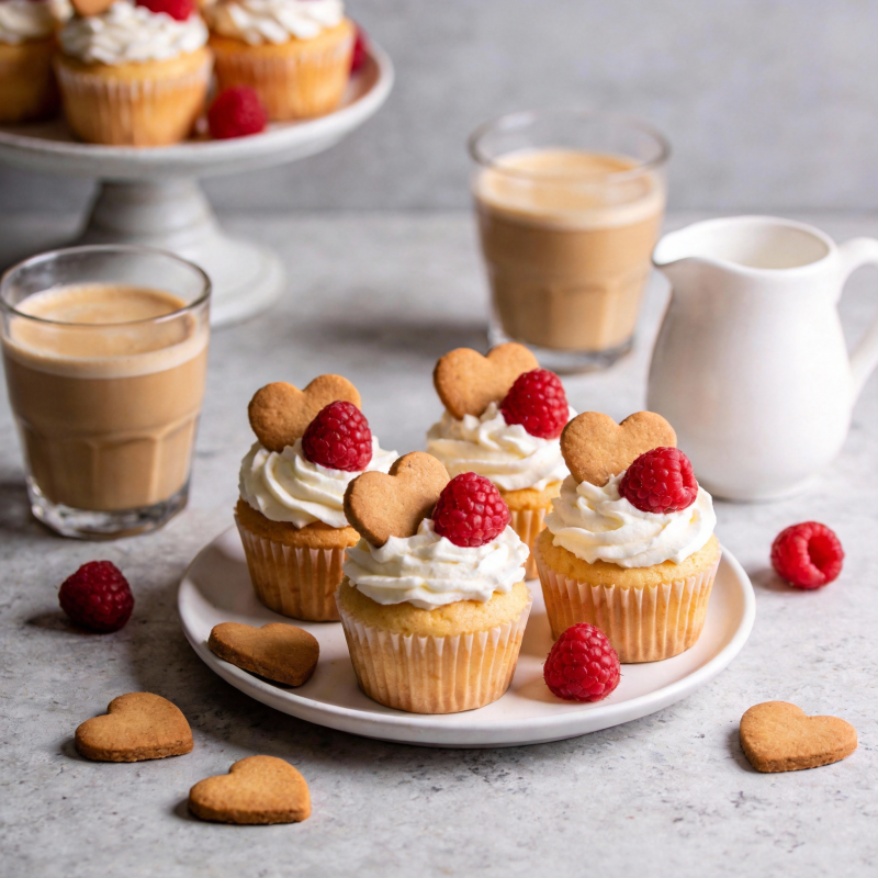 爱心杯子蛋糕图片