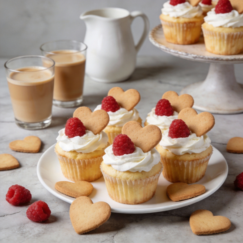 心形甜点杯蛋糕图片