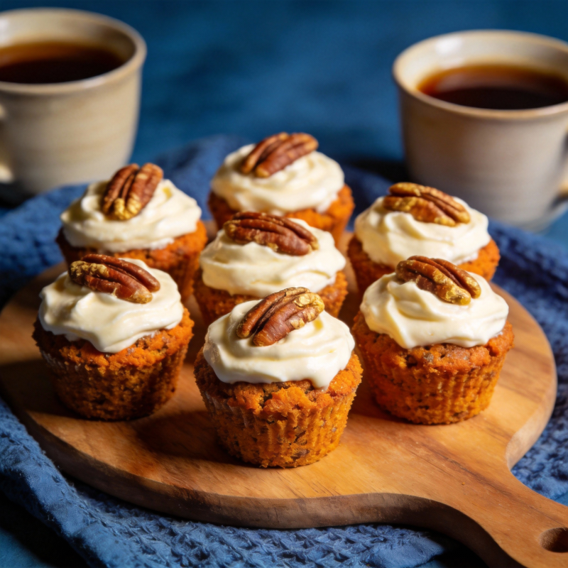 南瓜芝士杯子蛋糕图片