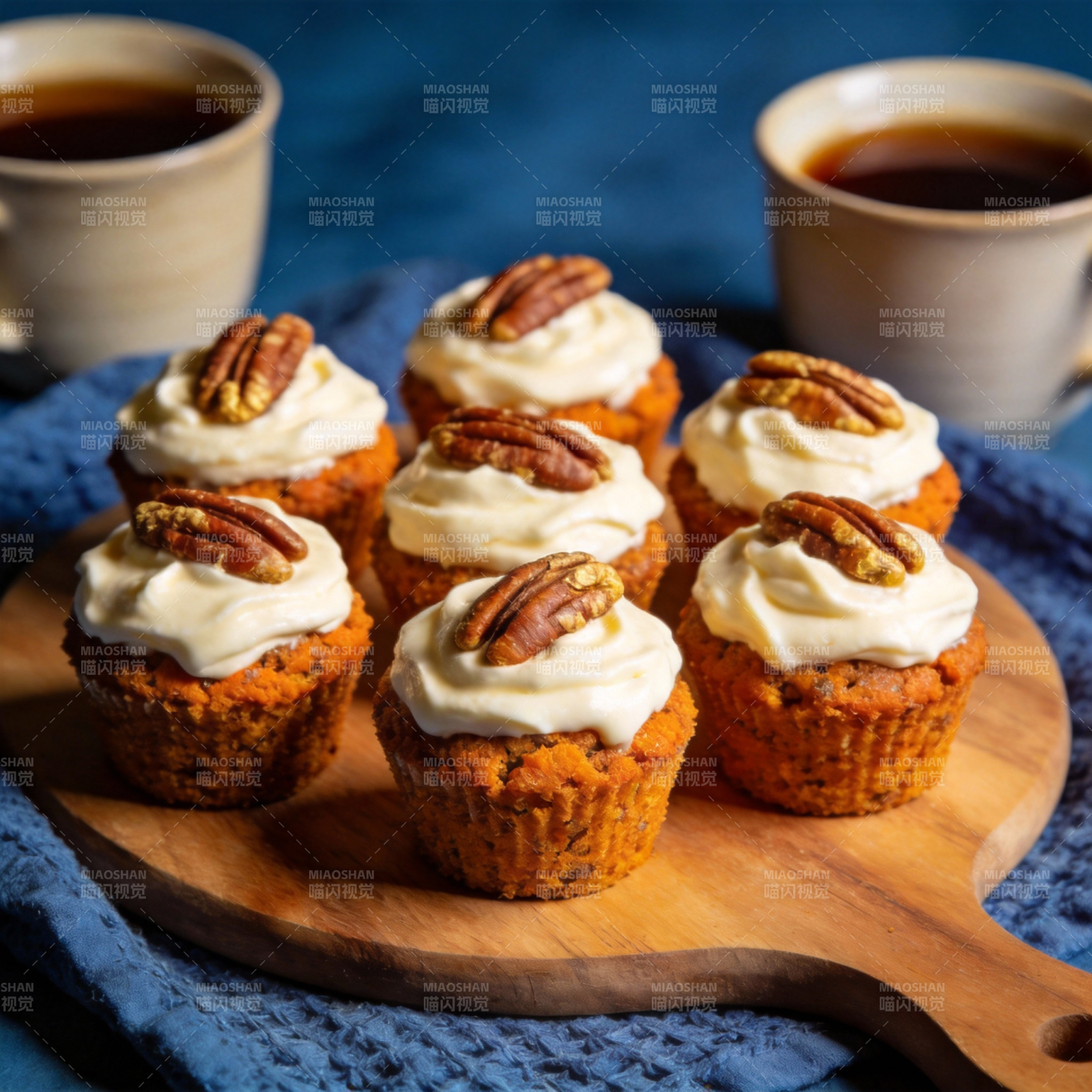 南瓜芝士杯子蛋糕图片