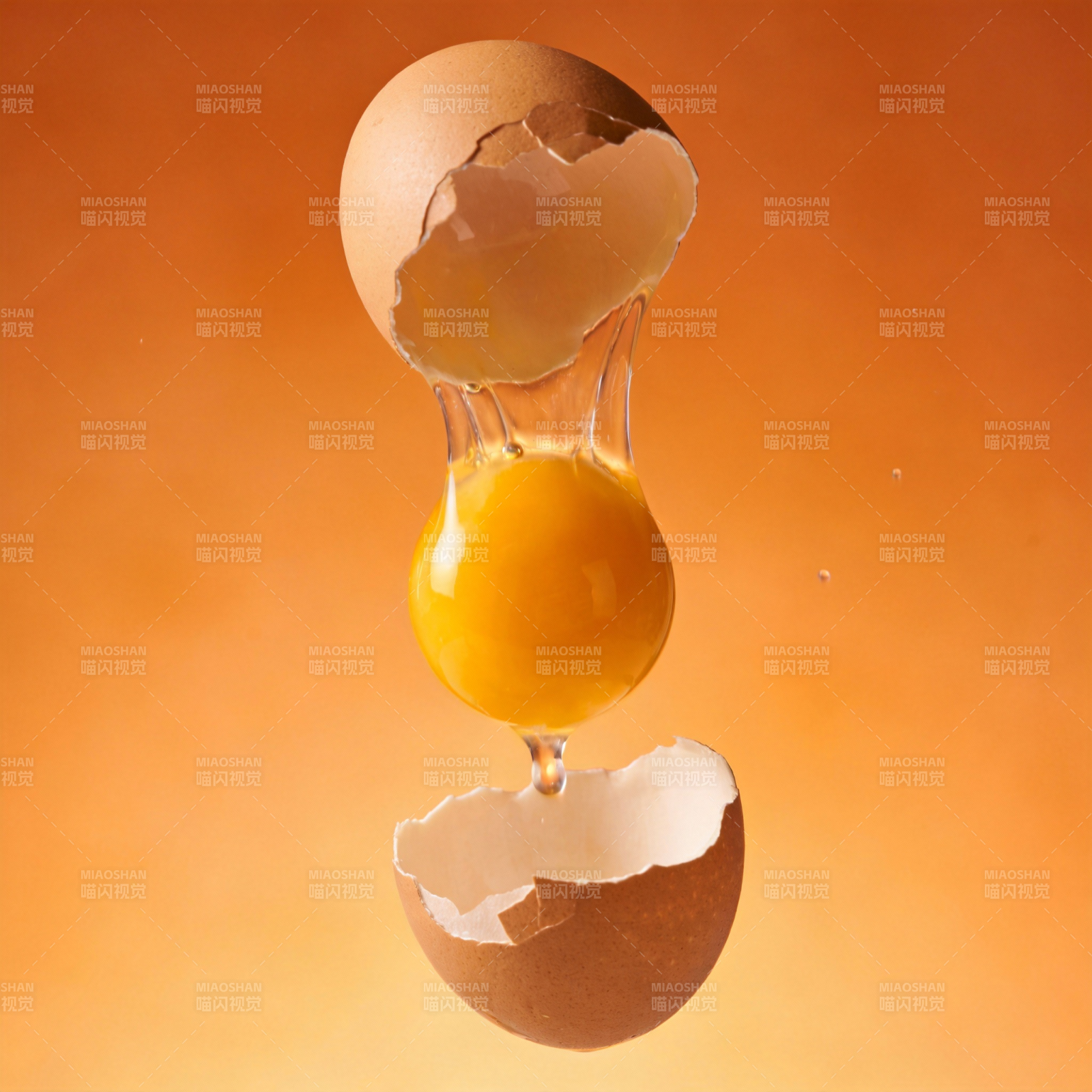 蛋黄悬浮艺术图片