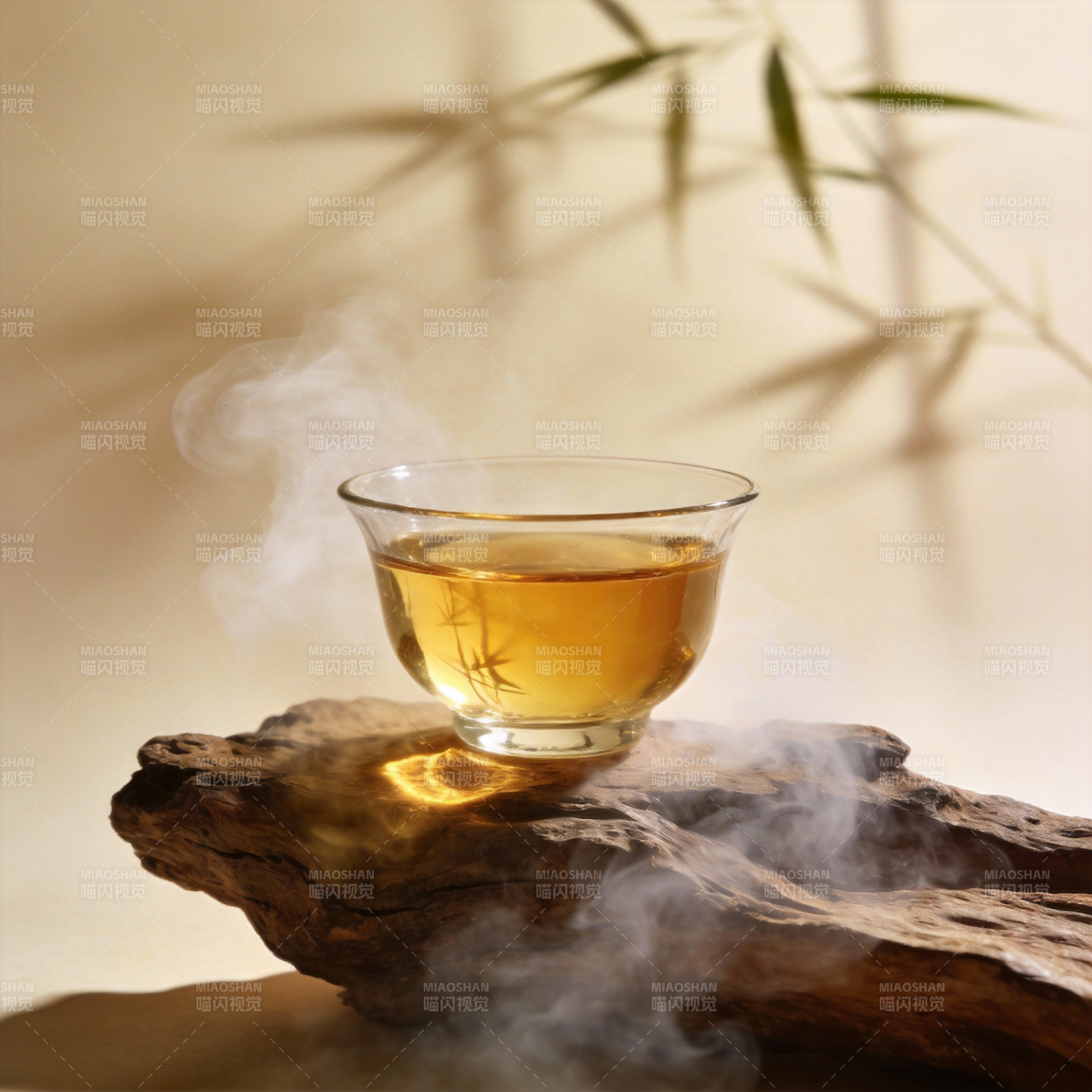 茶香袅袅 竹影婆娑图片