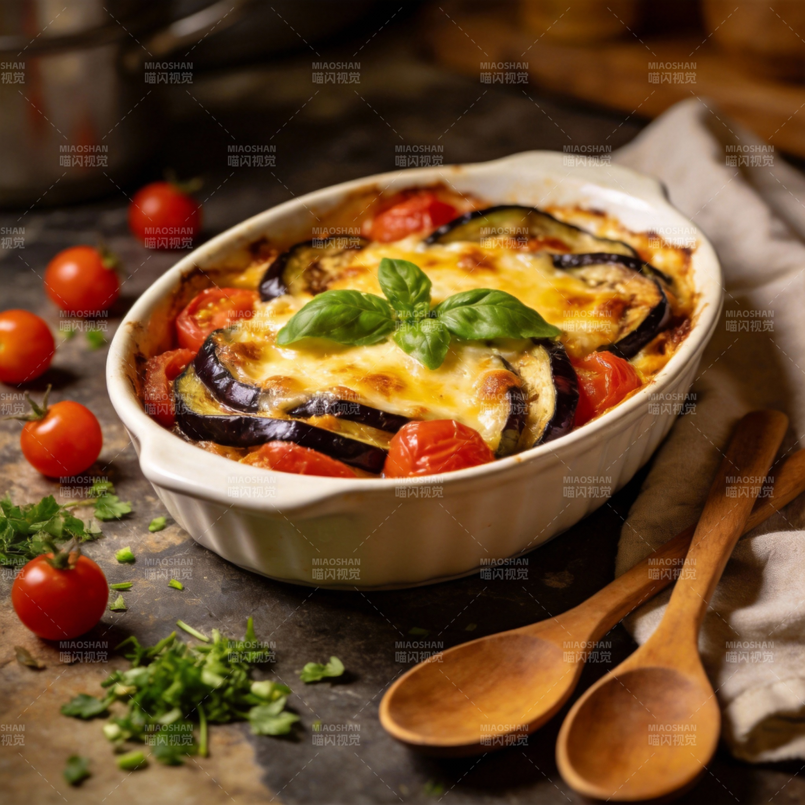 烤蔬菜千层面图片