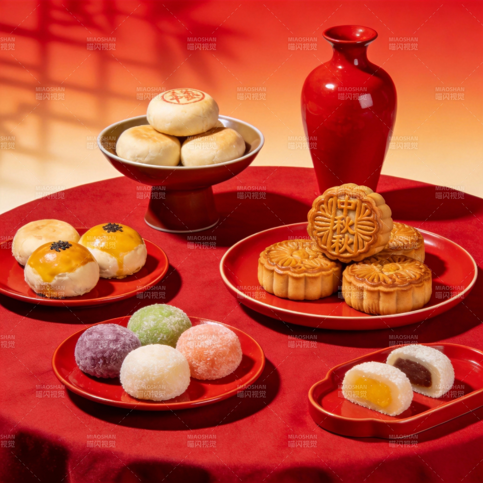 中秋月饼盛宴图片