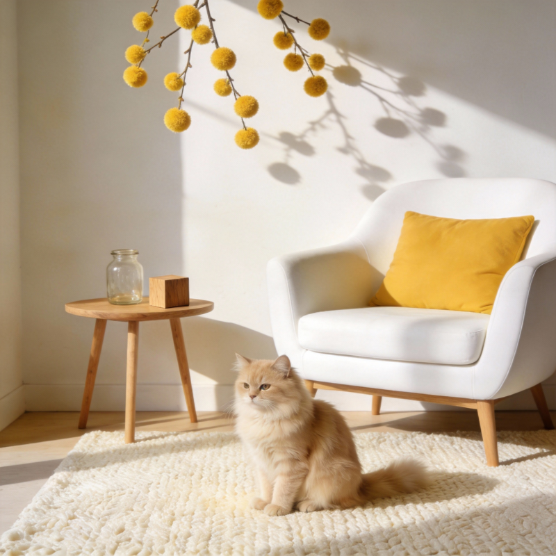 阳光下的温馨猫居图片