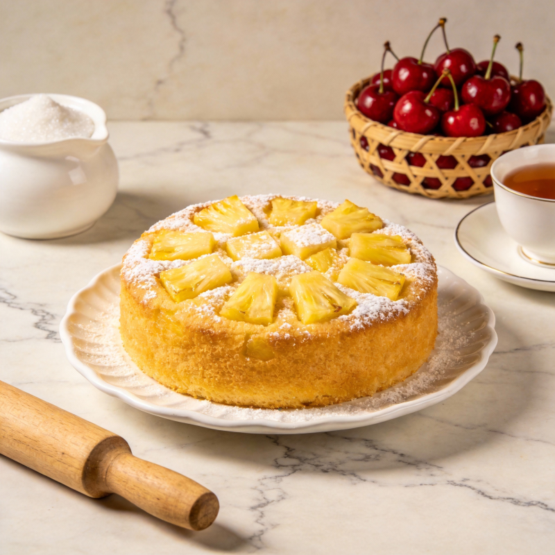 菠萝蛋糕 甜蜜滋味图片