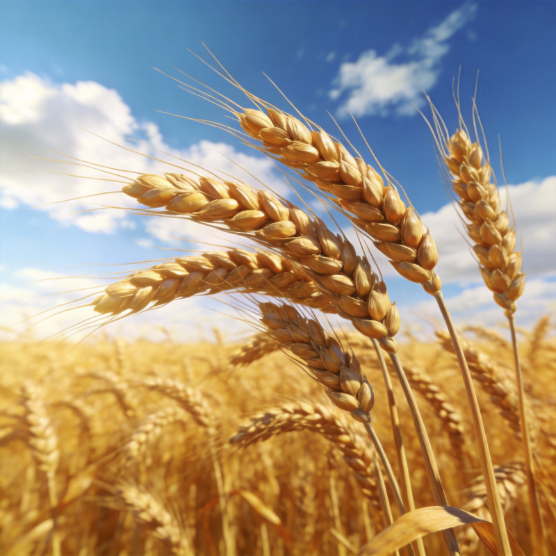 金麦迎风摇曳图片