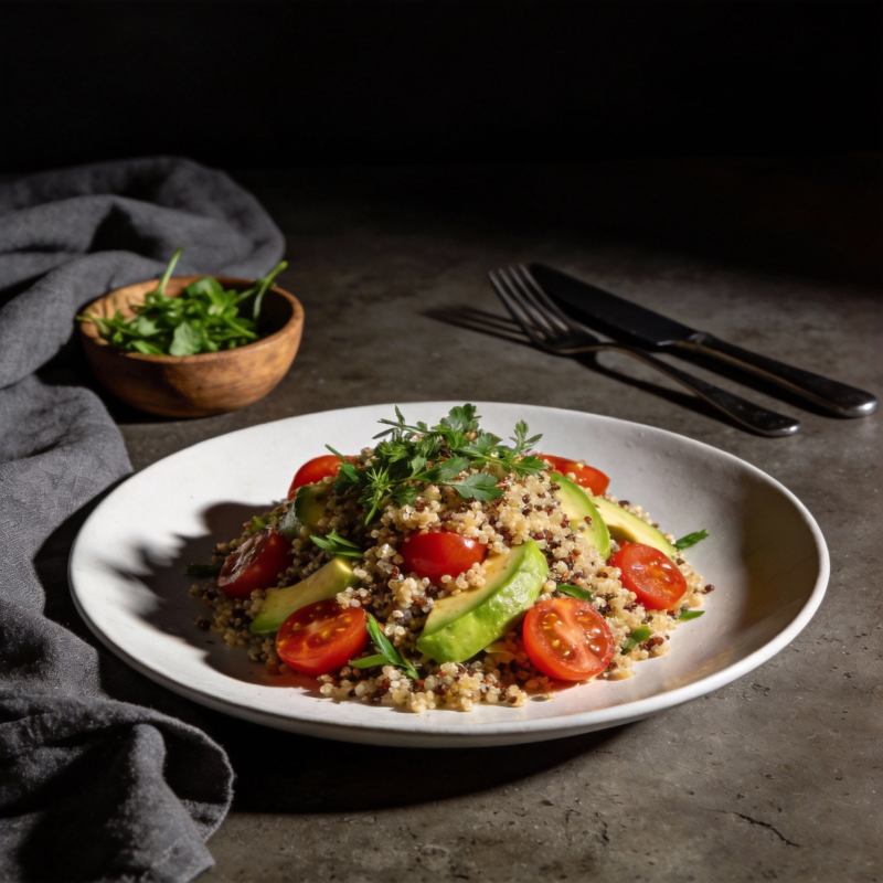 藜麦沙拉配牛油果图片