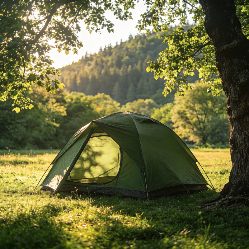 林间露营 静享自然图片