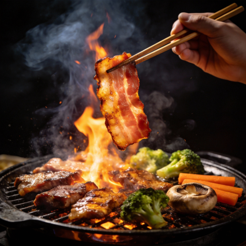 火焰烤肉盛宴图片