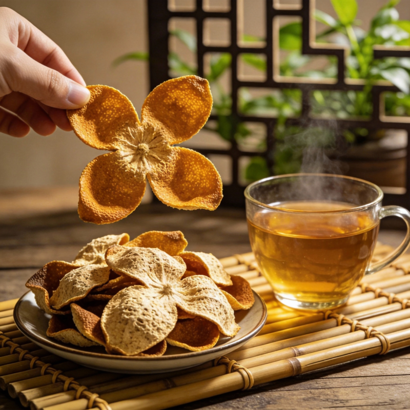 陈皮花茶香图片