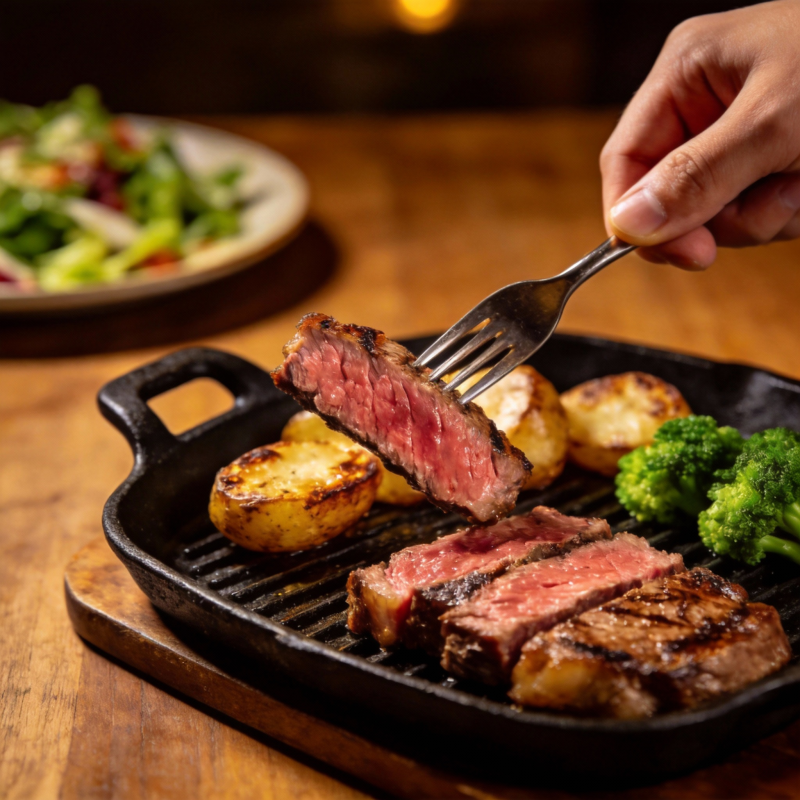 美味牛排盛宴图片