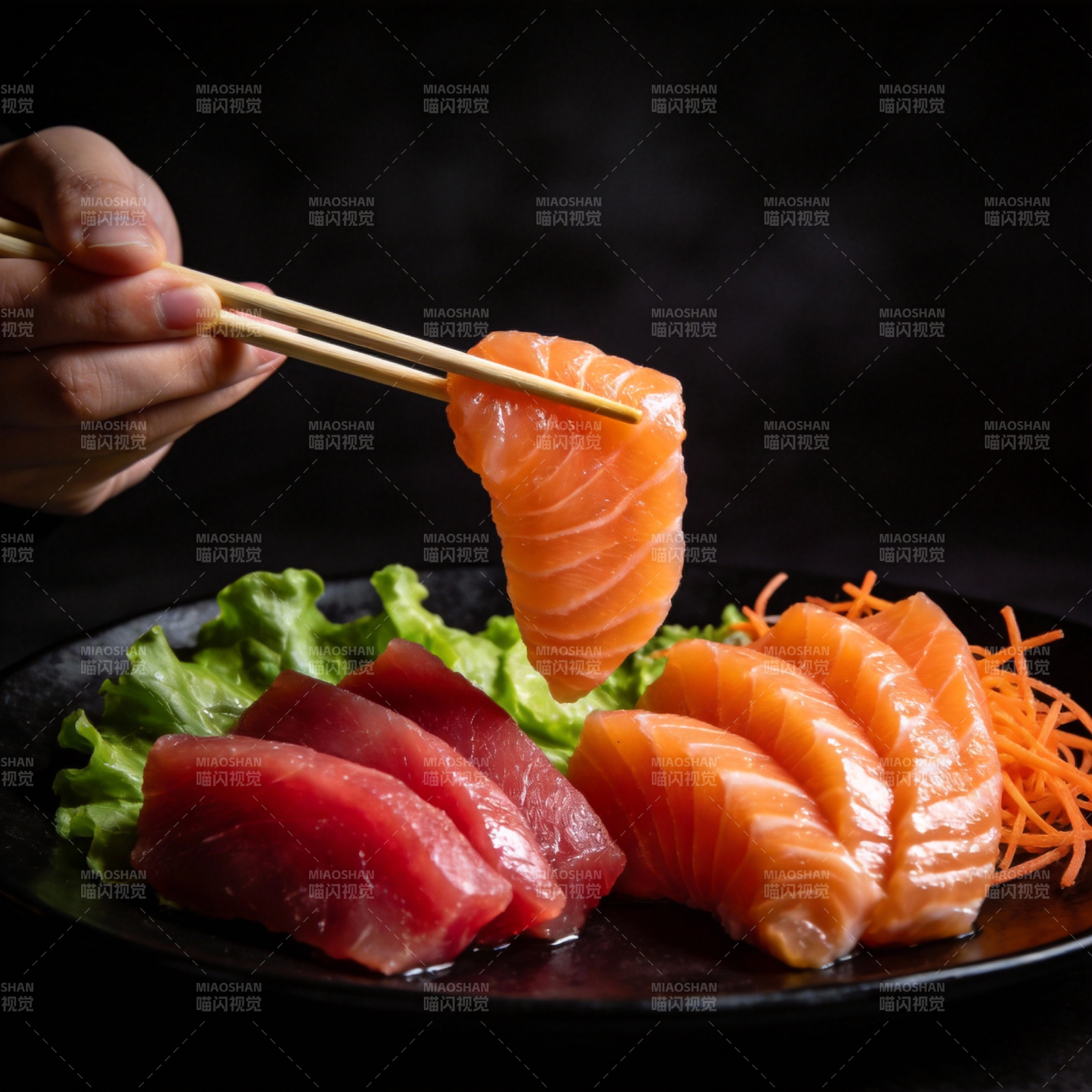 鲜美刺身拼盘图片