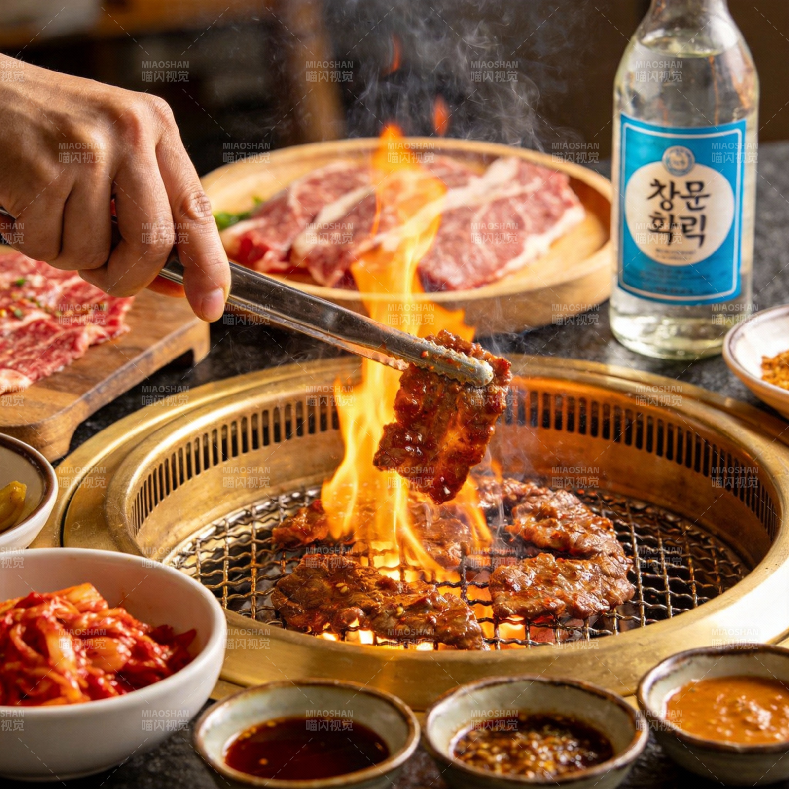 韩式烤肉盛宴图片