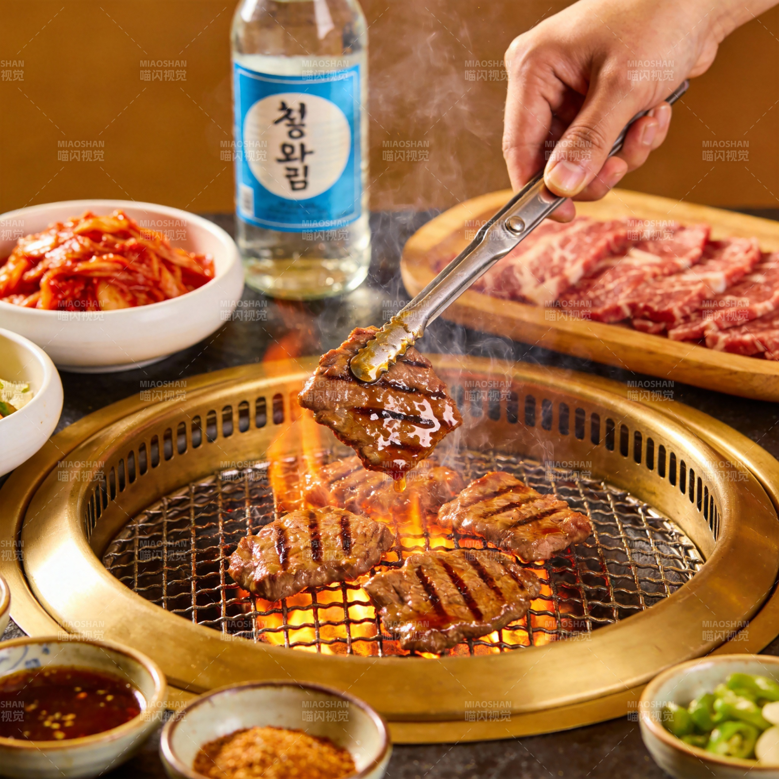 韩式烤肉盛宴图片