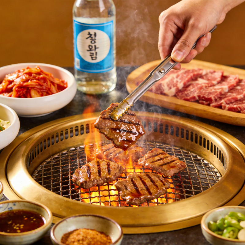 韩式烤肉盛宴图片