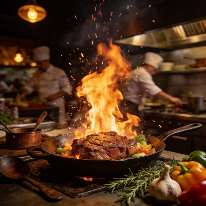 火焰牛排盛宴图片