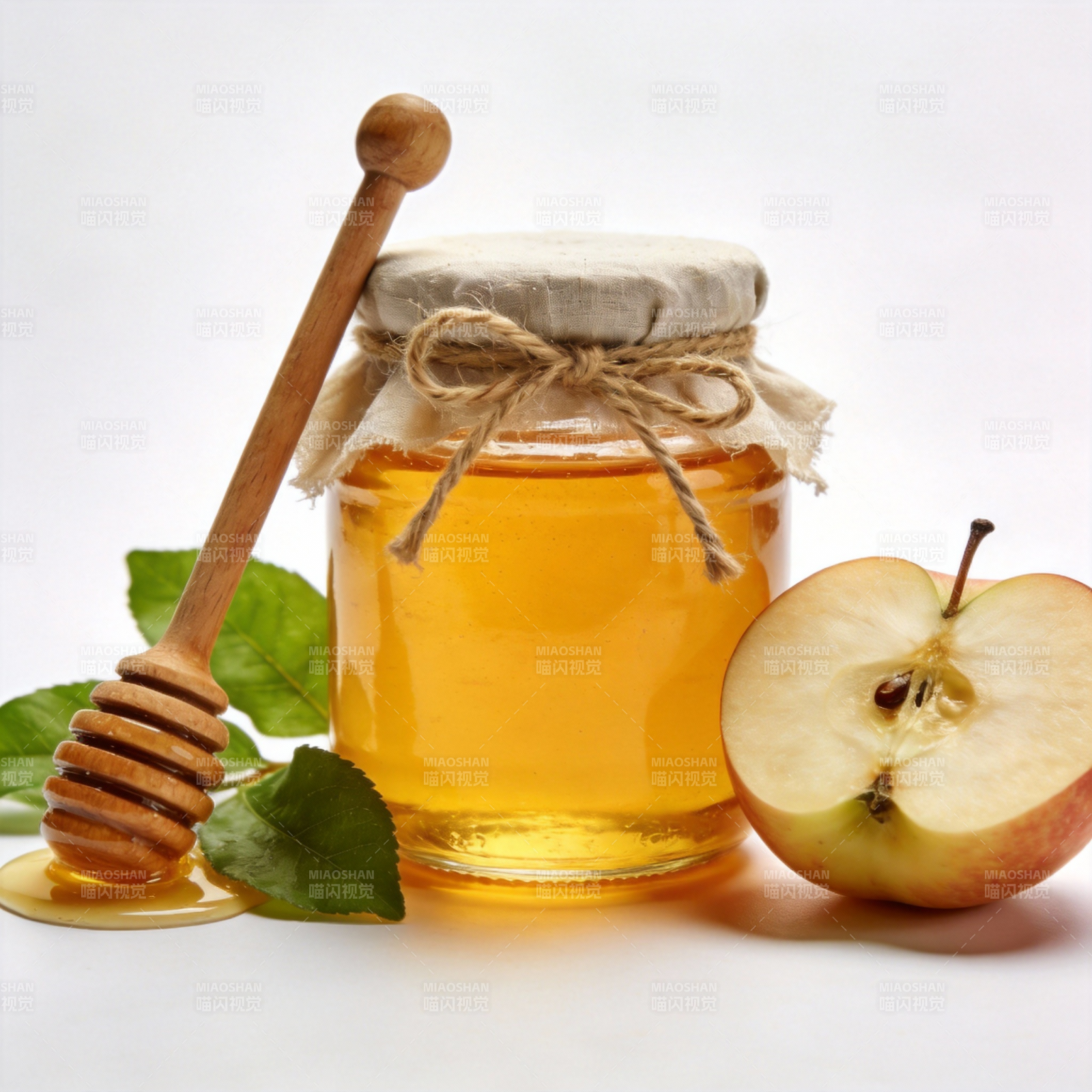 蜂蜜苹果相伴图片