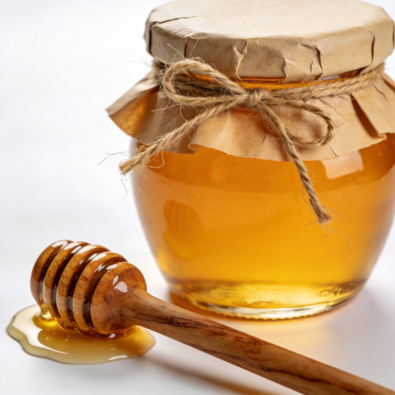 蜂蜜与木勺图片