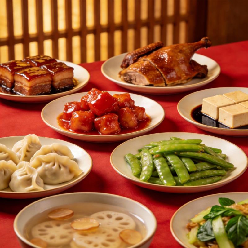 中式美食盛宴图片