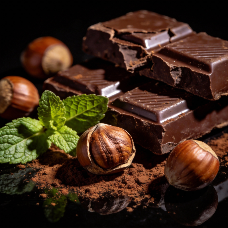 巧克力与榛果的诱惑图片
