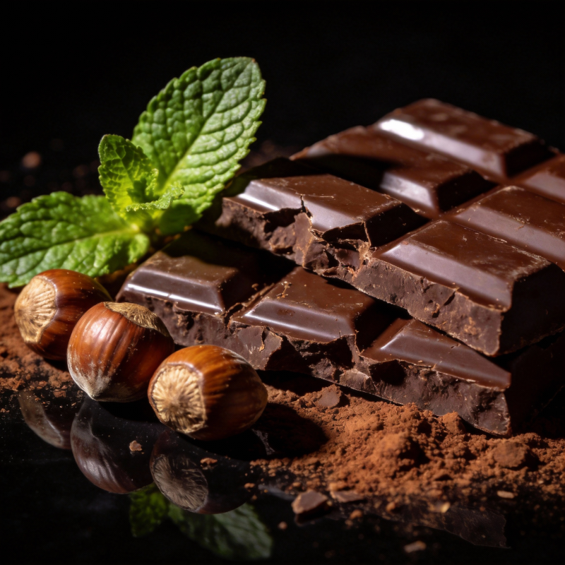 巧克力与榛果香图片
