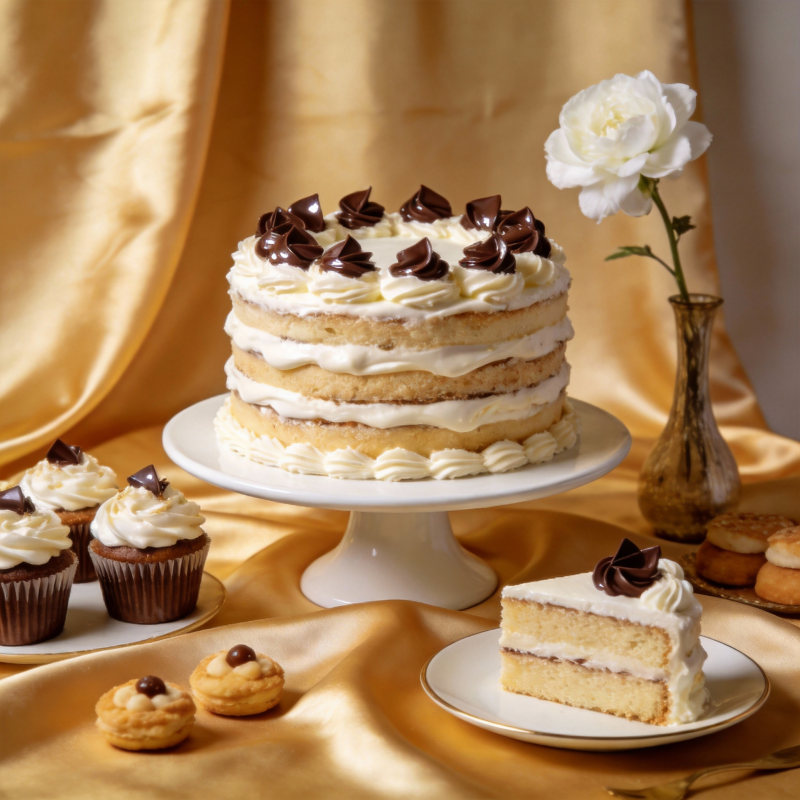 奶油巧克力蛋糕图片