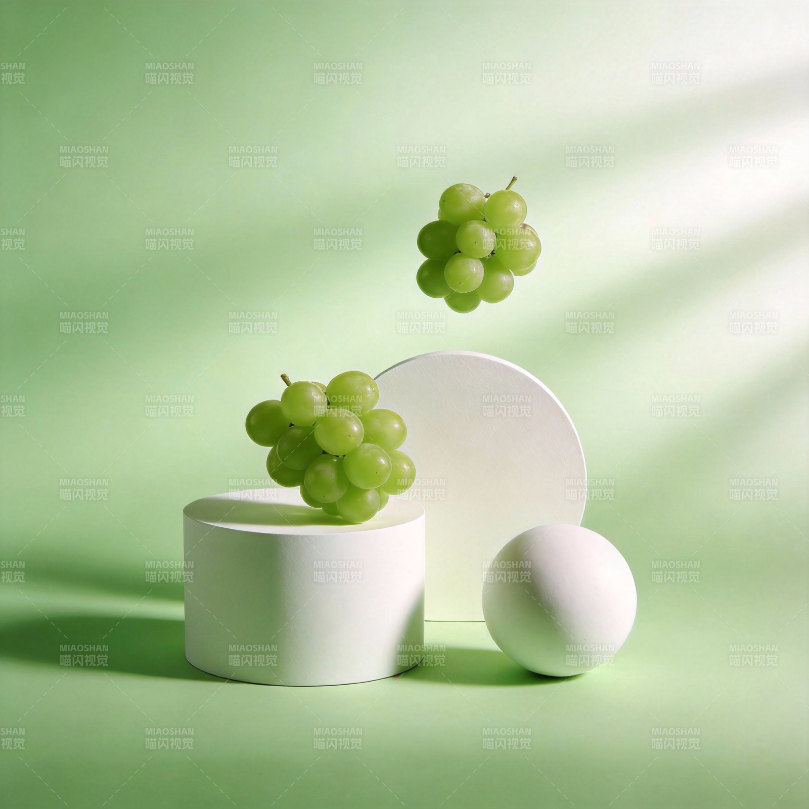 绿葡萄静物艺术图片
