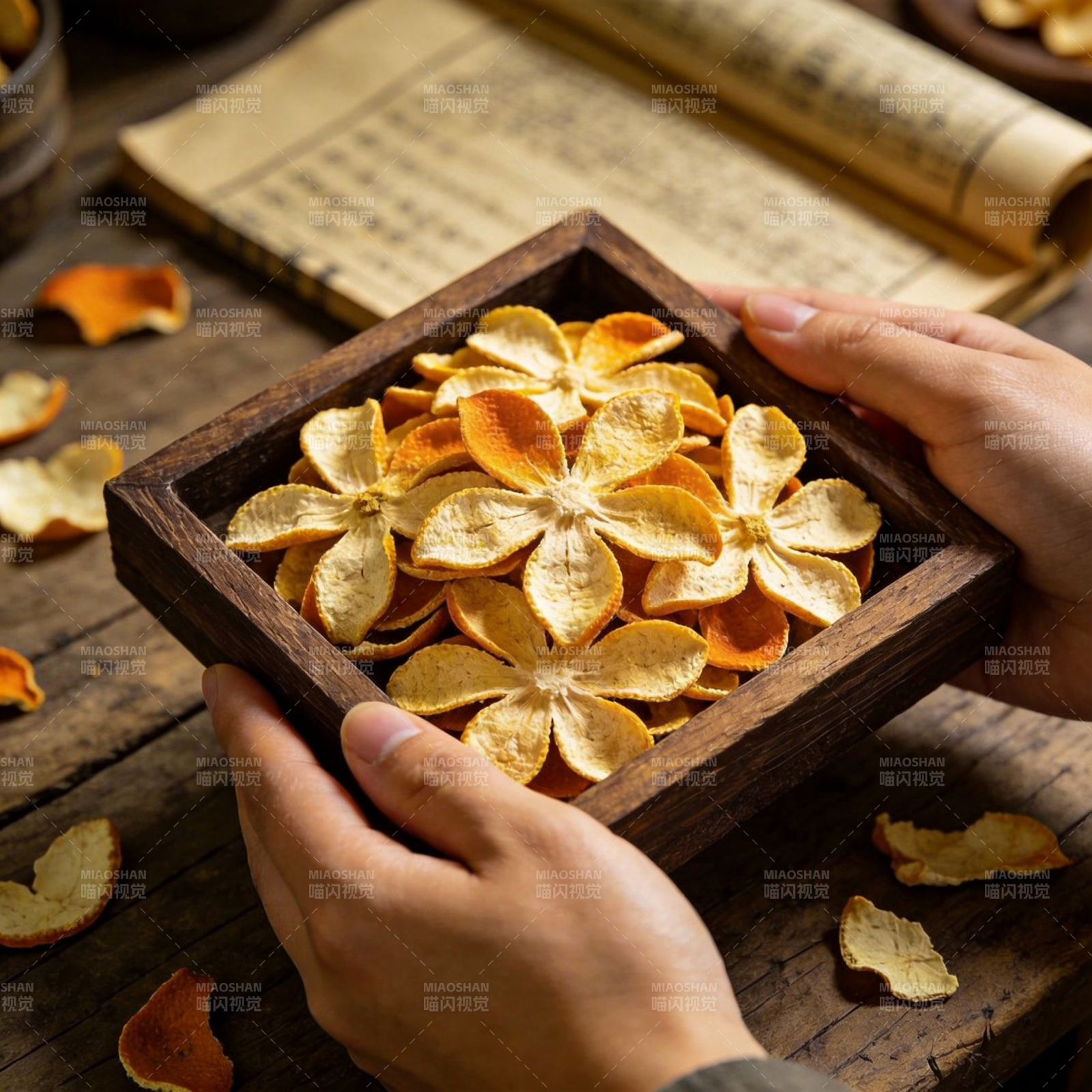 橙花干果茶图片