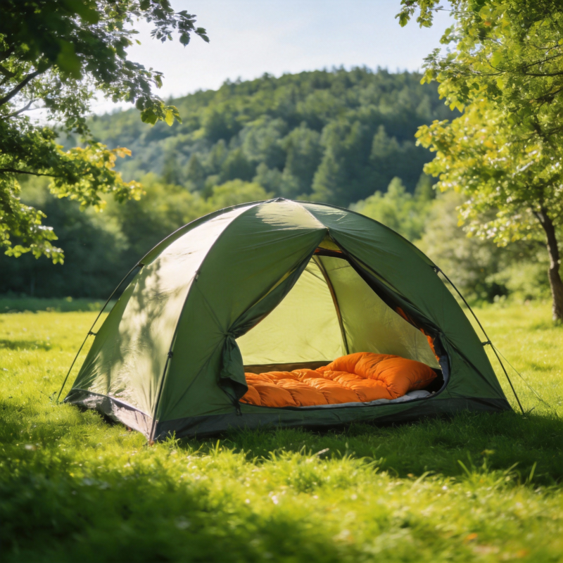 绿野帐篷静谧时光图片