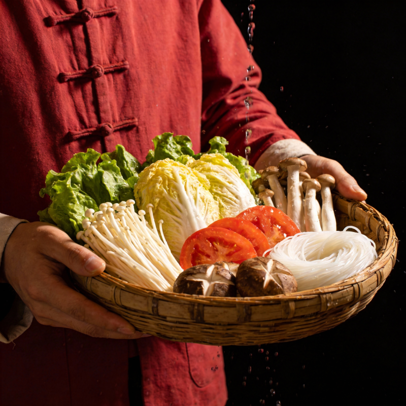 新鲜食材篮图片