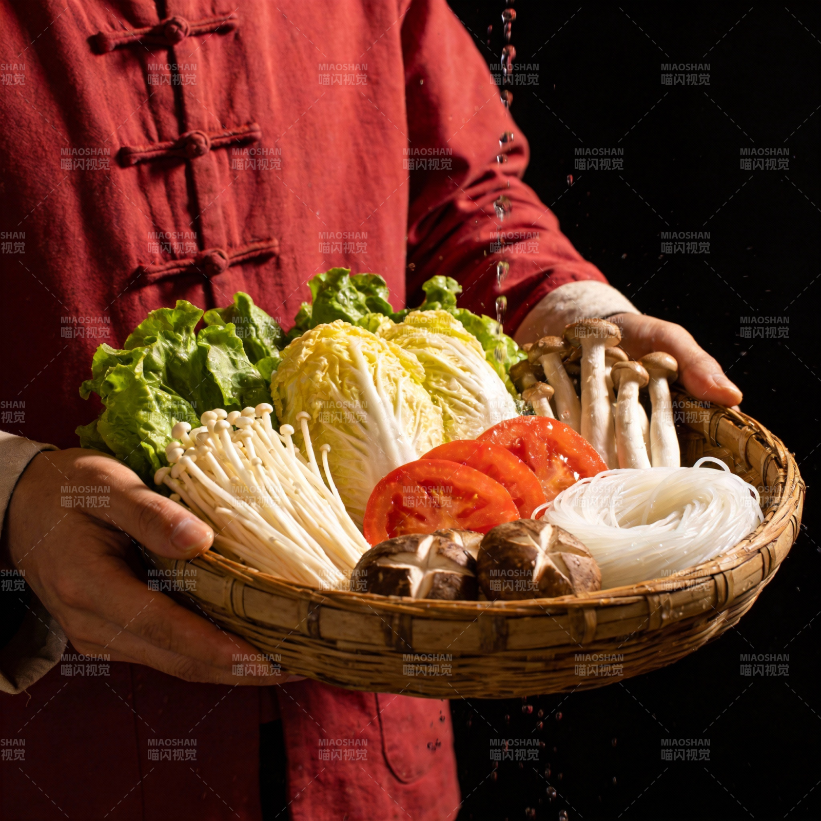 新鲜食材篮图片