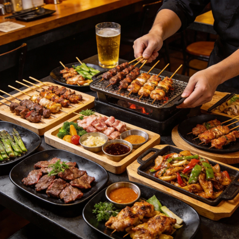 日式烧烤盛宴图片