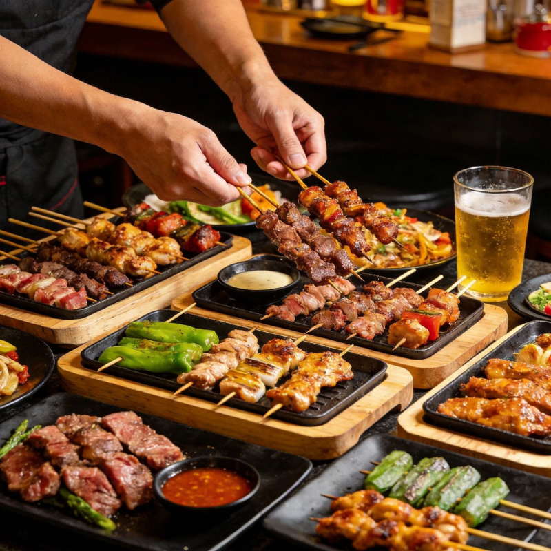 美味串烧盛宴图片