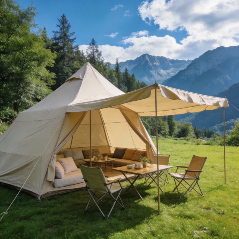 山野露营 惬意时光图片