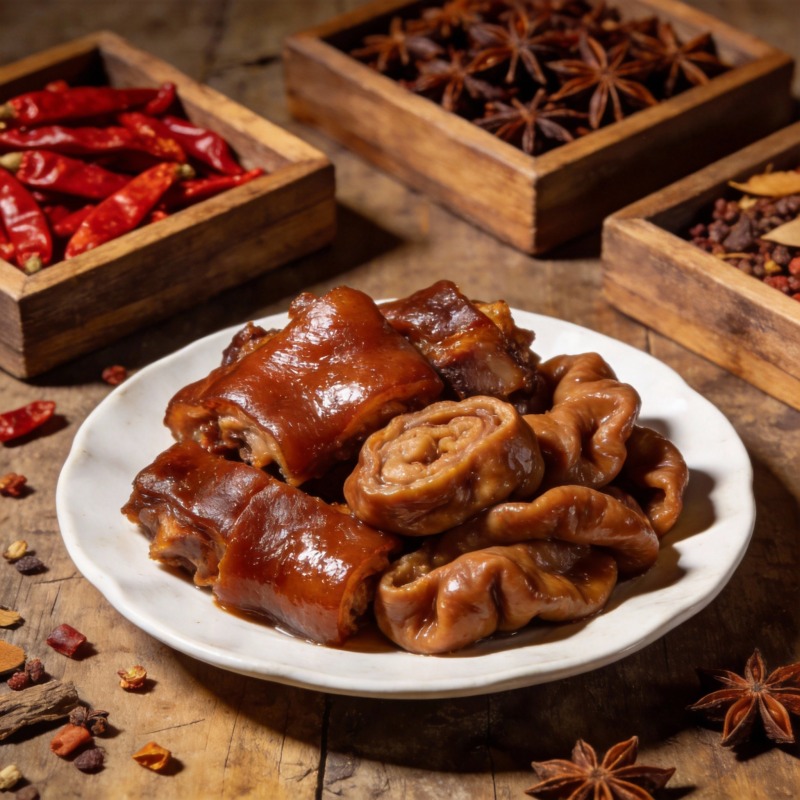 卤味猪蹄拼盘图片