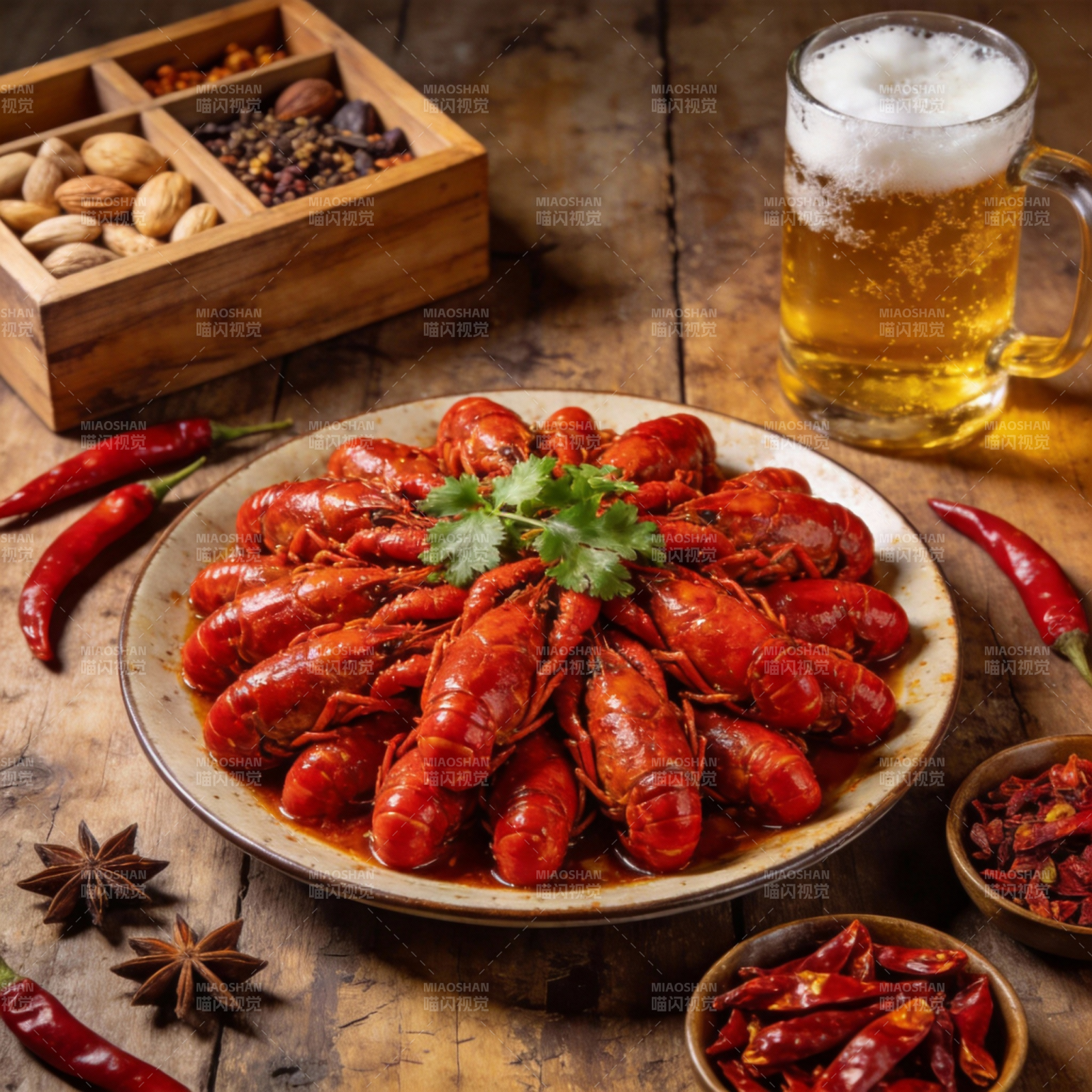 麻辣小龙虾盛宴图片