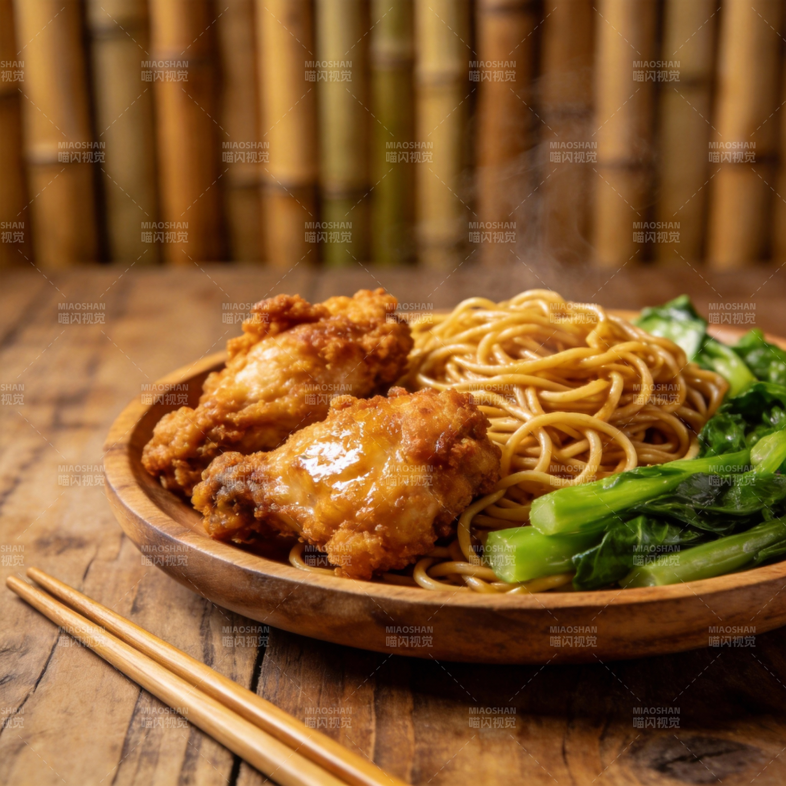 美味鸡腿面图片