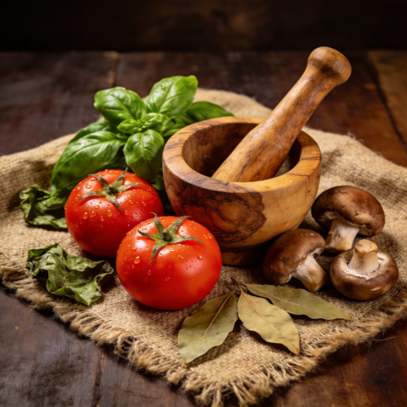 新鲜食材与香料图片