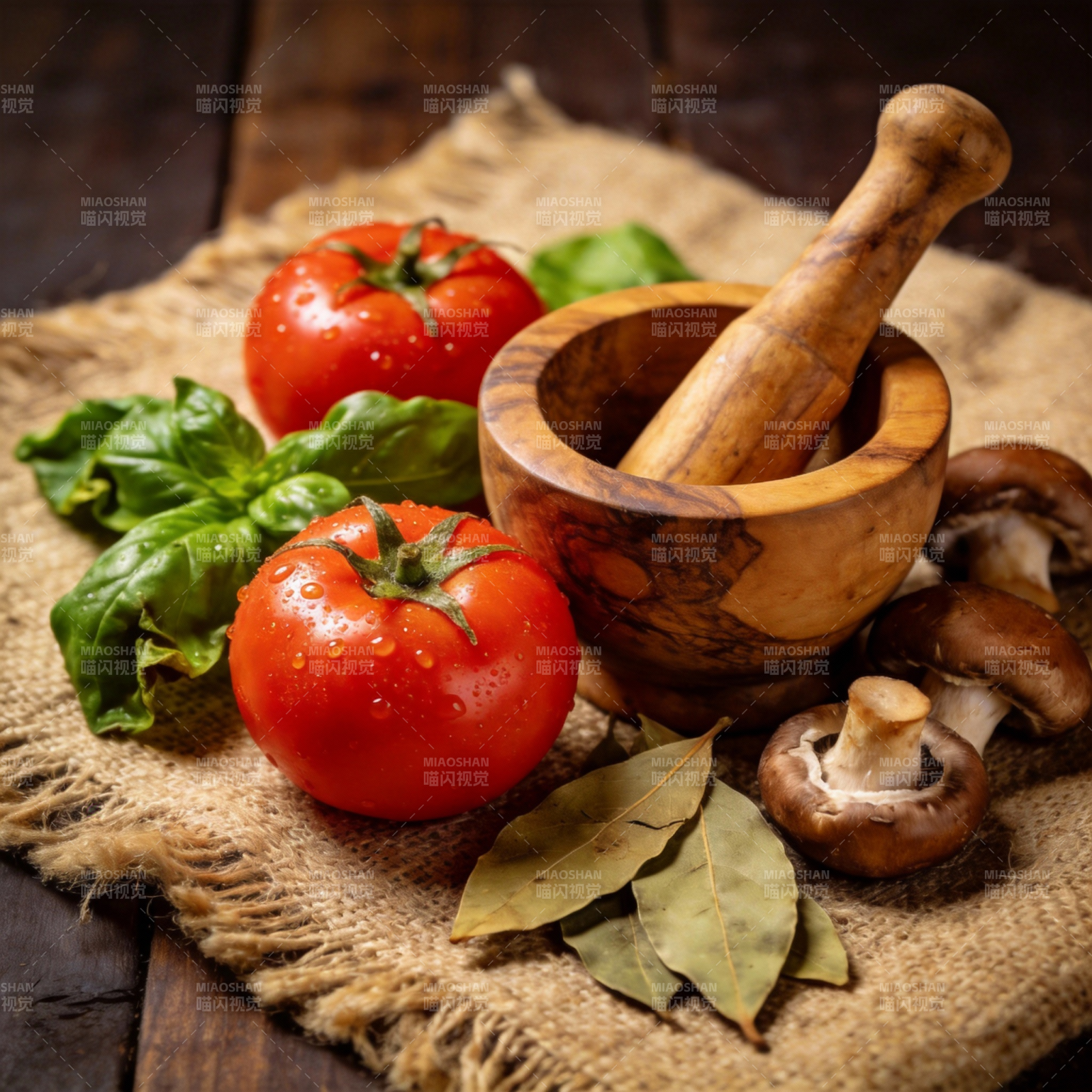 新鲜食材待烹饪图片