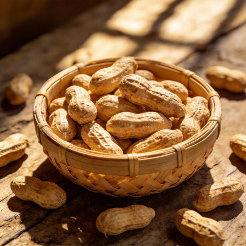 花生满篮香图片