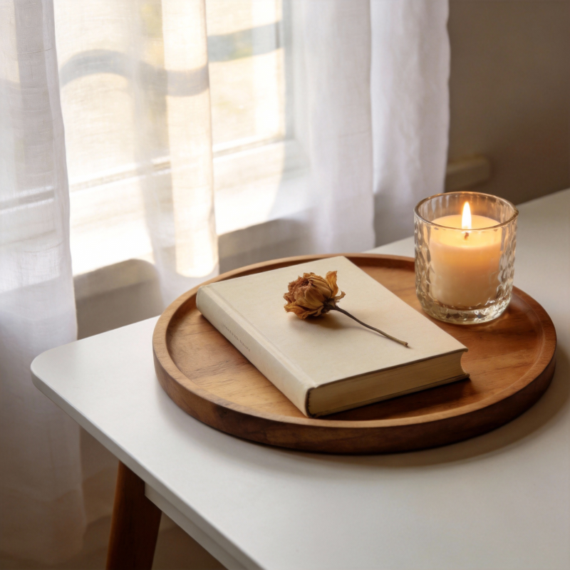 静谧时光 书香烛影图片