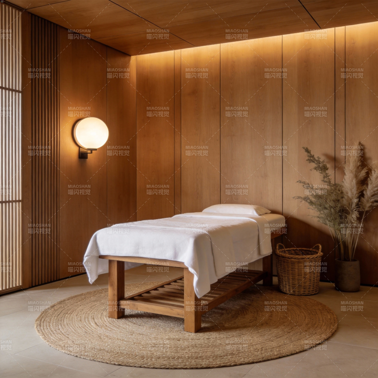 静谧木质按摩室图片