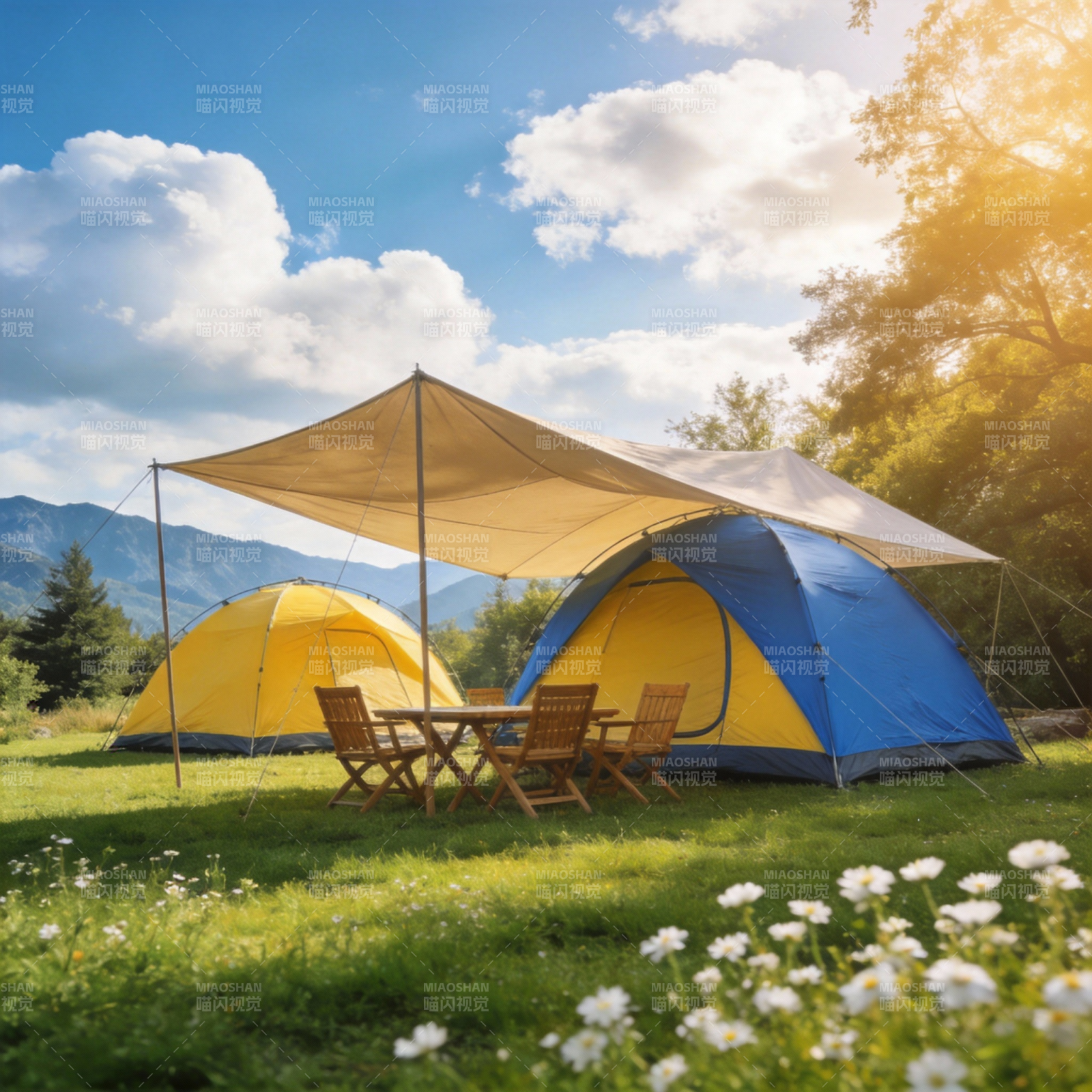 露营野趣 自然相伴图片