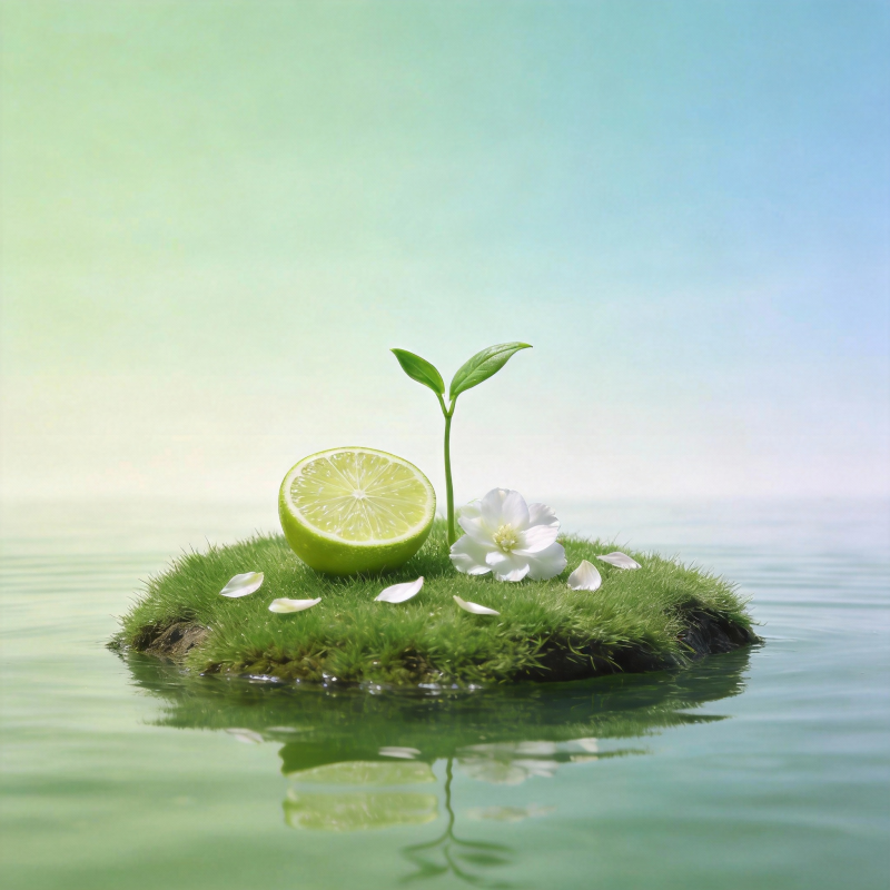 绿意盎然小岛图片