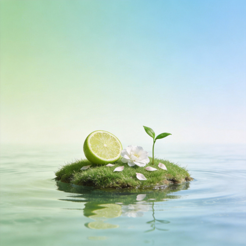 绿意盎然小岛图片