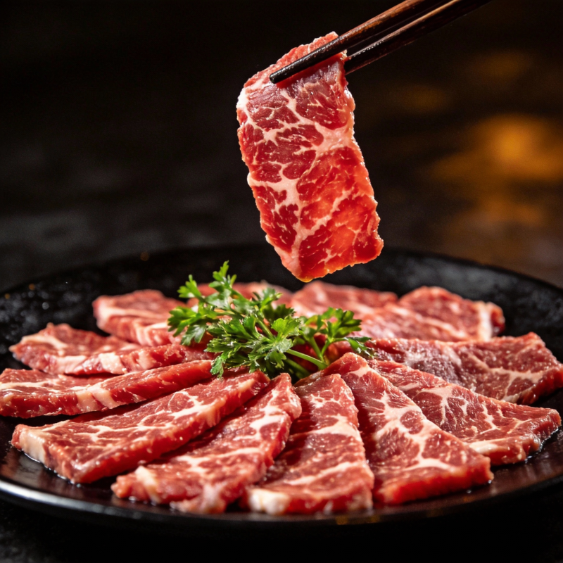 鲜嫩牛肉片图片